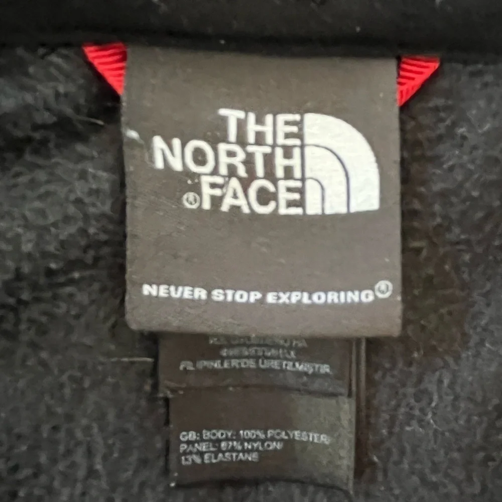 The North Face TNF Black Lightweight Fleece 1/4 Zip Pullover Outdoor Mens XL